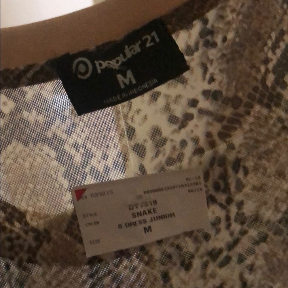 NWT Snakeskin Mini Dress - Picture 5 of 5